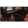 Image 1 : ESPRESSO WOOD DINING TABLE WITH 4 SIDE CHAIRS &