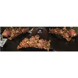 8 PC GOLDFISH ORNAMENT SET