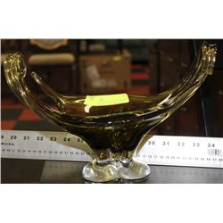 GENUINE SIGNED CHALET GREEN ART DISH