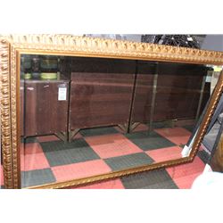 VINTAGE LARGE BEVELLED GLASS MIRROR