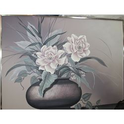 LARGE FLORAL CANVAS PICTURE