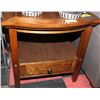 Image 1 : 2 TIER WOODEN END TABLE WITH DRAWER