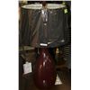 Image 1 : NEW MAROON LAMP W SHADE