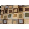 Image 1 : BEIGE MULTI COLOURED TILE PATTERN AREA RUG