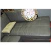 Image 3 : NEW GREY LEATHERETTE CHAISE LOUNGE SECTIONAL