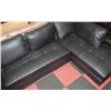 Image 1 : NEW BLACK LEATHERETTE L SHAPED SECTIONAL