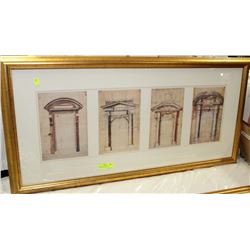 FRAMED PRINT OF MICHAEL ANGELOS ARCH WAYS