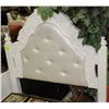 Image 2 : WHITE CARVED STYLE SINGLE BED W/ FAUX CRYSTAL BED