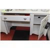 Image 2 : WHITE CARVED STYLE DESK & HUTCH
