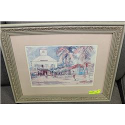 SIGNED & FRAMED WATERCOLOUR 'COURTHOUSE'