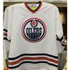 Image 1 : WHITE OILERS JERSEY SIZE LARGE
