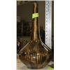 Image 1 : SHOWHOME GOLD TONE STRIPED VASE