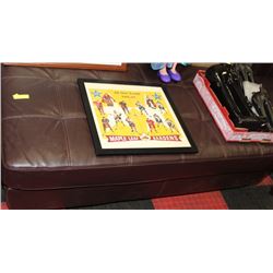 CHOCOLATE BROWN LEATHERETTE GIANT OTTOMAN