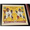Image 1 : 1962 FRAMED NHL ALL STAR POSTER