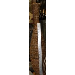 LARGE WICKER STYLE TWIG VASE