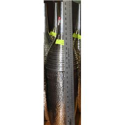 SET OF 4 METAL VASES