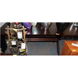 WOOD DINING TABLE WITH LEAF