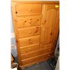 Image 1 : SOLID WOOD 7-DRAWER DRESSER WITH