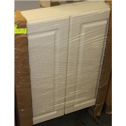 NEW WHITE CABINET - 24 IN. BASE, 2 DOOR