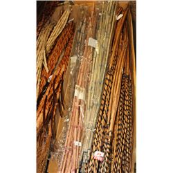 BOX OF NEW HOME DECOR STICKS AND FOLIAGE