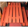 Image 1 : CHILDRENS WOODEN PICNIC BENCH - RED