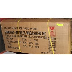 METAL & GLASS TABLE / SHELVING UNIT