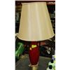Image 1 : RED TABLE LAMP