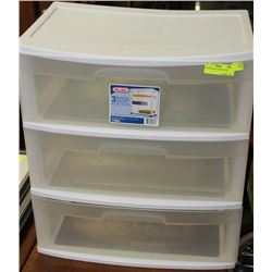 3 DRAWER PVC STORAGE UNIT