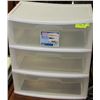 Image 1 : 3 DRAWER PVC STORAGE UNIT