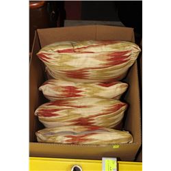 SET OF 4 NEW THROW PILLOWS ON CHOICE