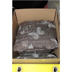 SET OF 4 NEW THROW PILLOWS ON CHOICE