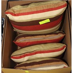 SET OF 4 NEW THROW PILLOWS ON CHOICE