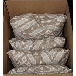 SET OF 4 NEW THROW PILLOWS ON CHOICE