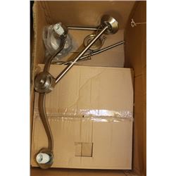 KICHLER BRUSHED NICKEL LIGHT FIXTURE,