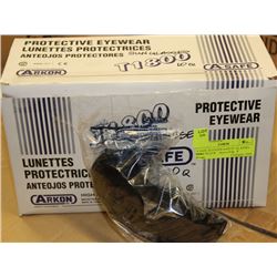 CASE OF SAFE ZLEADER SAFETY GLASSES SMOKE BLACK