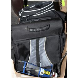 BOX OF ASSORTED BAGS & BACKPACKS