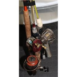 BUNDLE OF VINTAGE FISHING RODS
