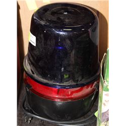 INTERCHANGABLE BLUE AND RED EMERGENCY LIGHT