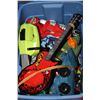 Image 1 : RUBBERMAID STORAGE UNIT FULL OF TOYS