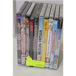 BUNDLE OF 10 DVD'S X3