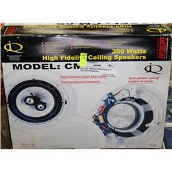 SET OF 4 300W 'IQ' HIGH FIDELITY CEILING SPEAKERS