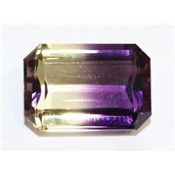 RECTANGULAR SHAPED SYNTHETIC AMETRINE