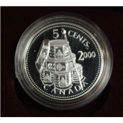 2000 CANADIAN SILVER 5 CENT COIN