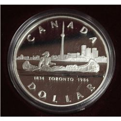 1984 CANADA SILVER DOLLAR