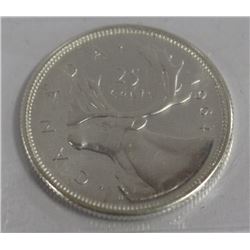 1964 CANADA SILVER 25 CENT COIN