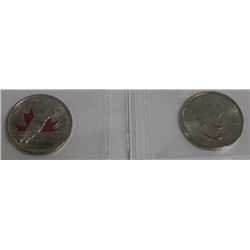 2-2009 CANADA 25 CENT COINS