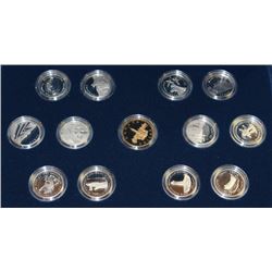 1992 STERLING SILVER CANADA COIN SET