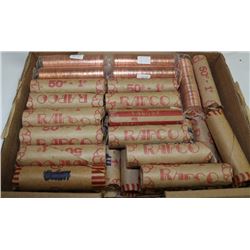 LARGE COLLECTION OF ROLLED PENNIES