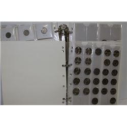 BINDER OF AMERICAN DIMES, QUARTERS COLLECTION