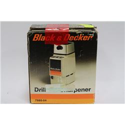 BLACK & DECKER DRILL BIT SHARPENER